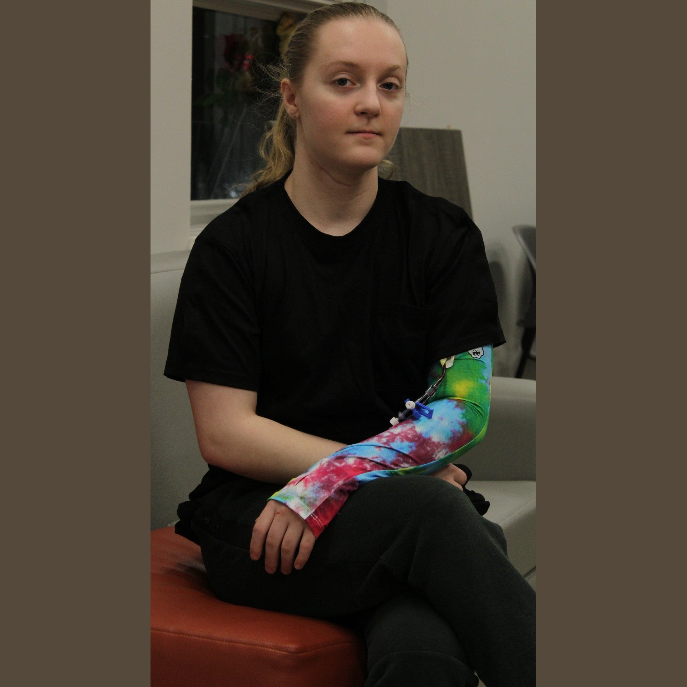 Tie-Dye IV Cover (2 Pack): Stylish Chemo-Friendly Medical Device Cover