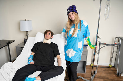 Black Adaptive T-Shirt – Easy Dressing for Chemo, Surgery & Recovery