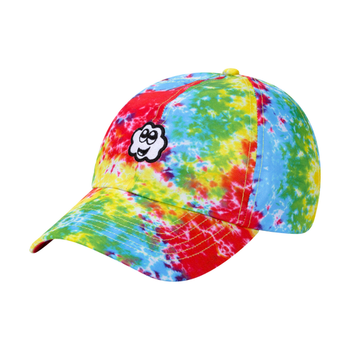 Tie-Dye Cloud Logo Dads Hat - Festival-Ready Fashion